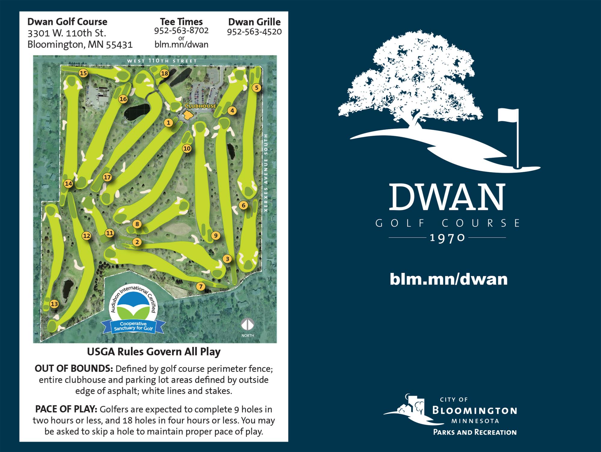 Dwan Golf Course City of Bloomington MN Dwan Golf Course City of Bloomington MN
